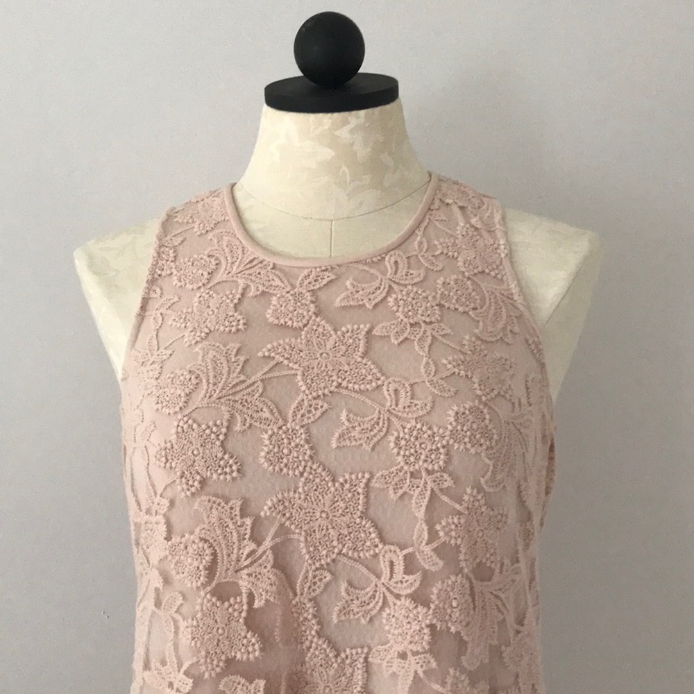 Creamy Pastel Pink Swing Dress - Picture 4 of 4